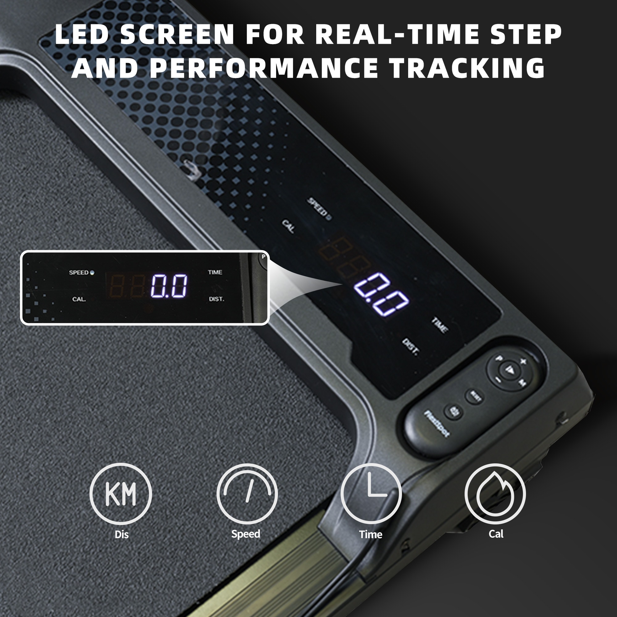 Under Desk Treadmill With Incline,Walking Pad For Home/Office,Portable Walking Treadmill 1.0HP,Walking Jogging Machine With 242 Lbs Weight Capacity,LED Display,1.0-6.0km/h_voghion.com